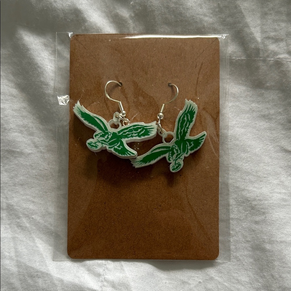 Green Bird Earrings